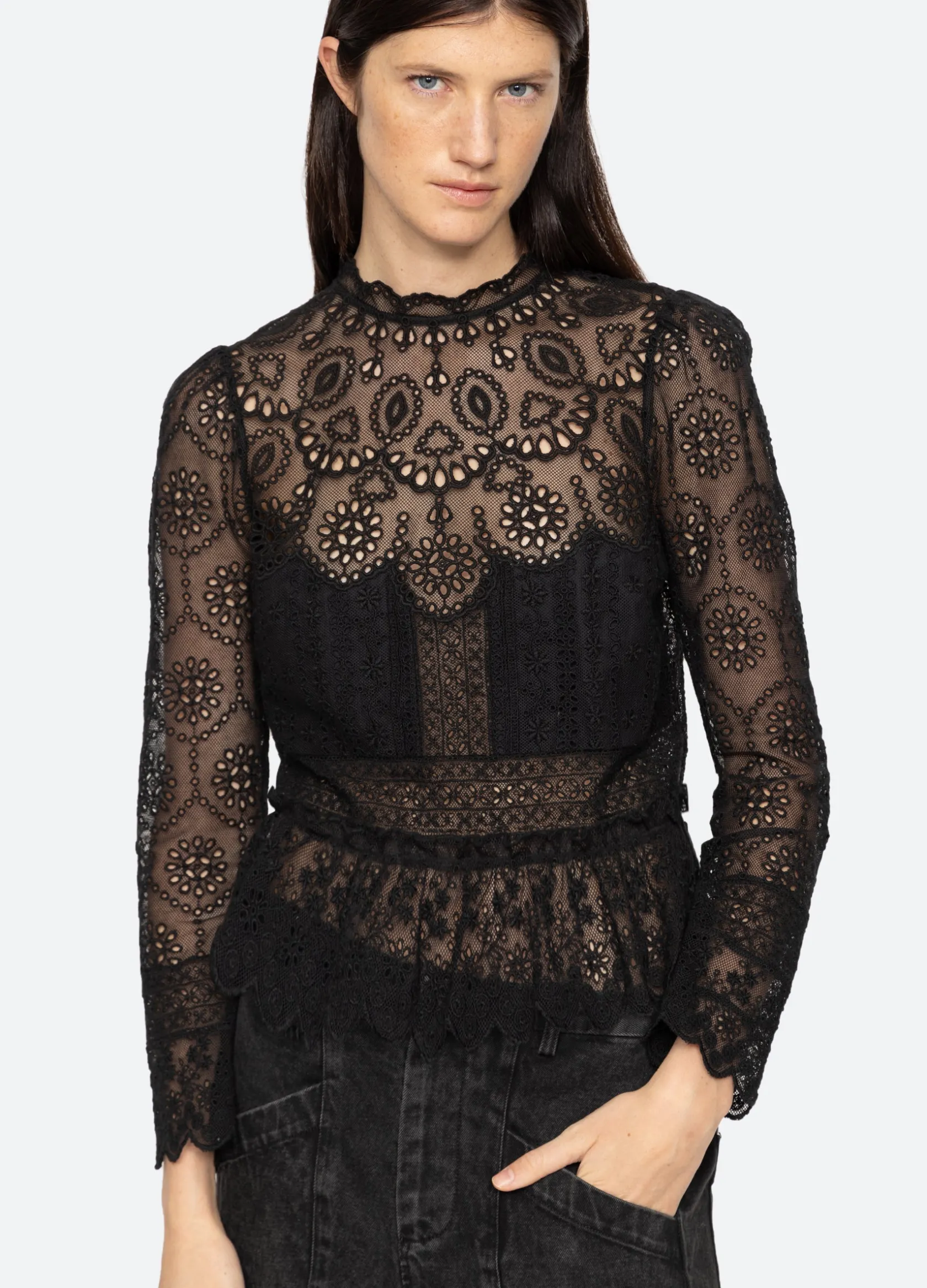 Tops>Sea New York Lainey Top Black