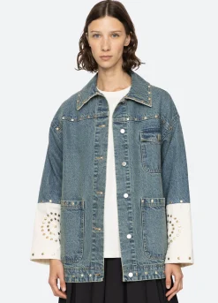 Outerwear>Sea New York Liam Jacket Blue