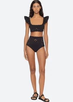 Swimwear>Sea New York Liat Bikini Bottom Black