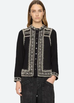 Tops>Sea New York Mille Top Black