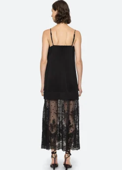 Dresses>Sea New York Noa Slip Dress Black