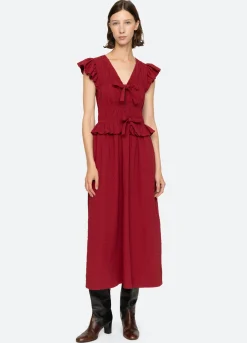 Dresses>Sea New York Regina Dress Red