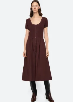 Dresses>Sea New York Renata Dress Burgundy