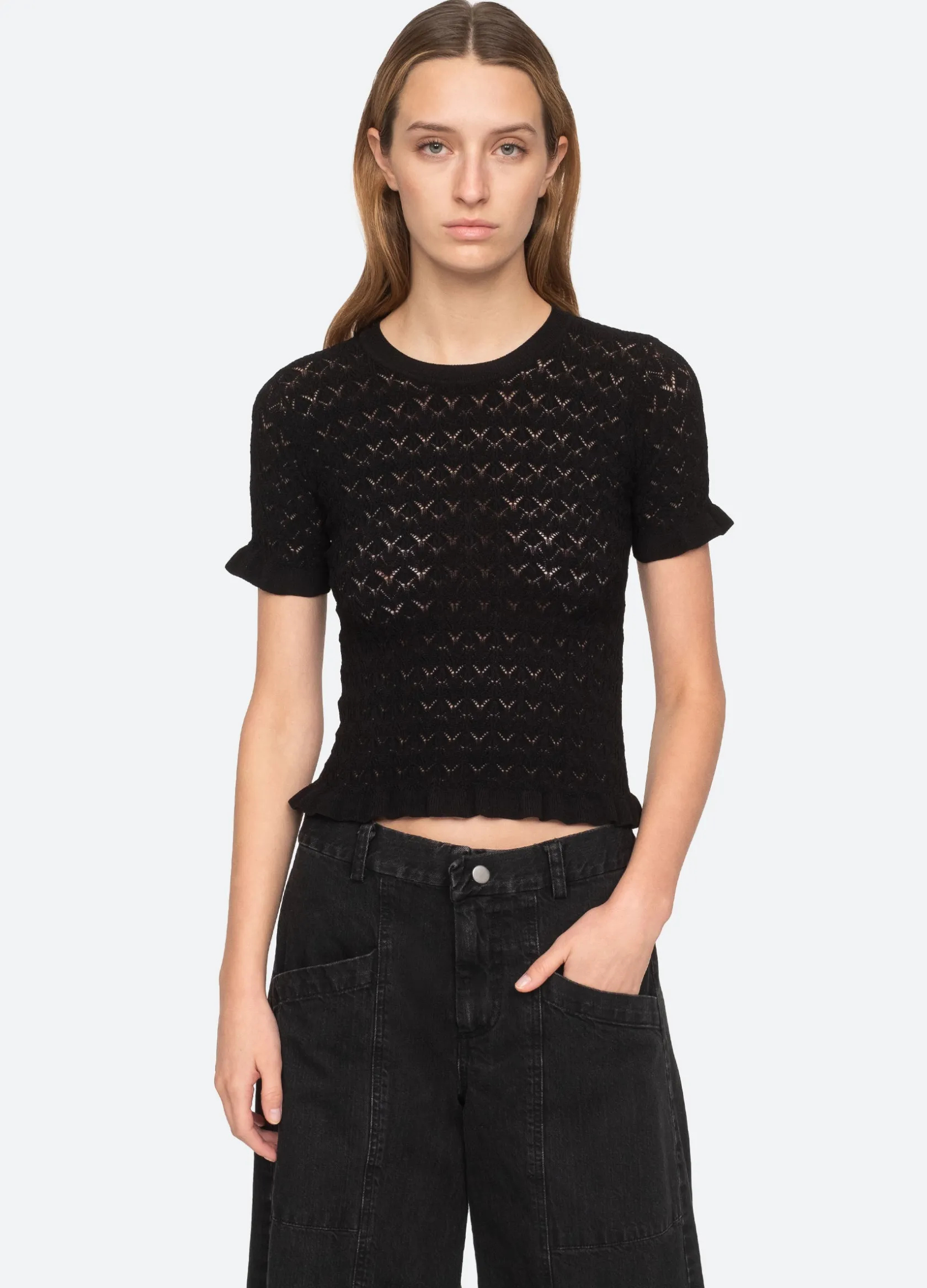Sweaters|Tops>Sea New York Rue S/S Sweater