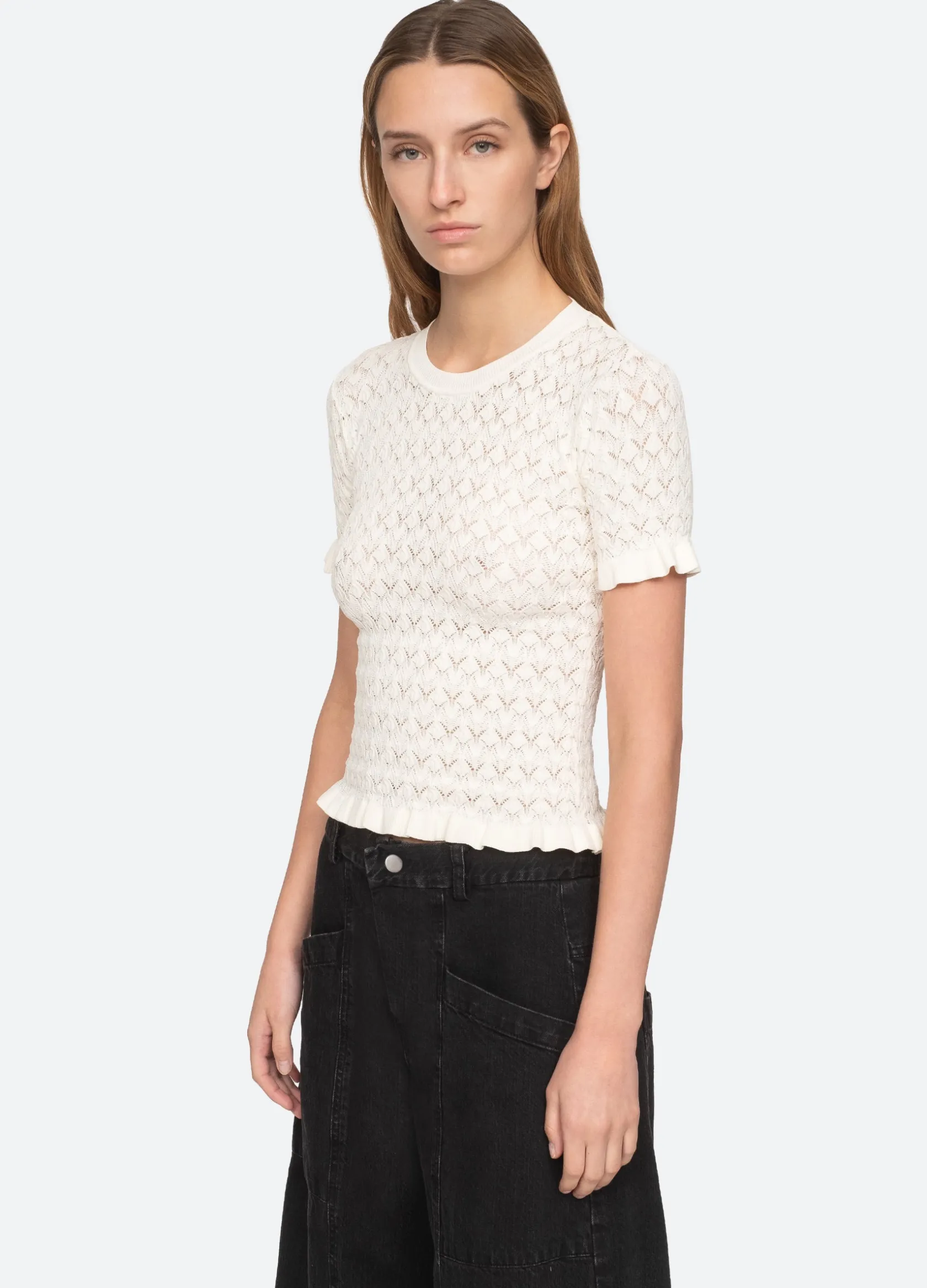 Sweaters|Tops>Sea New York Rue S/S Sweater