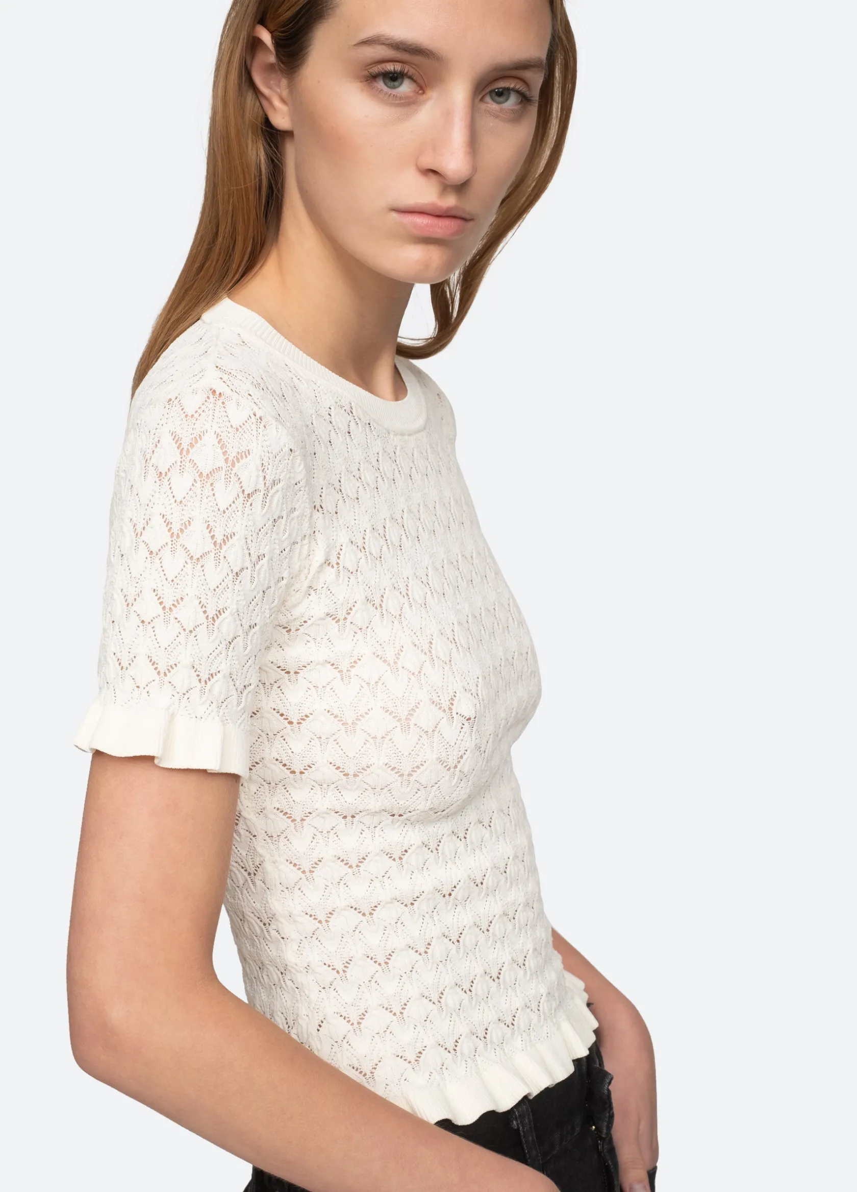 Sweaters|Tops>Sea New York Rue S/S Sweater