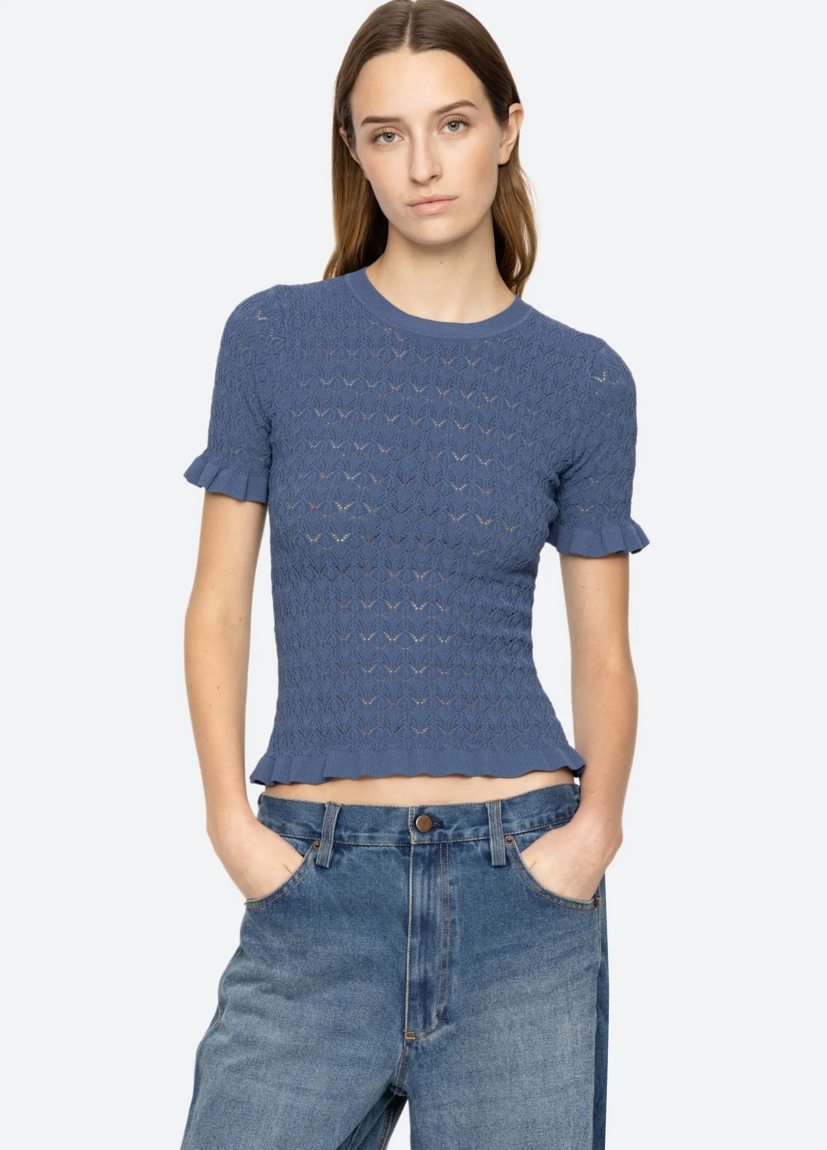 Sweaters|Tops>Sea New York Rue S/S Sweater