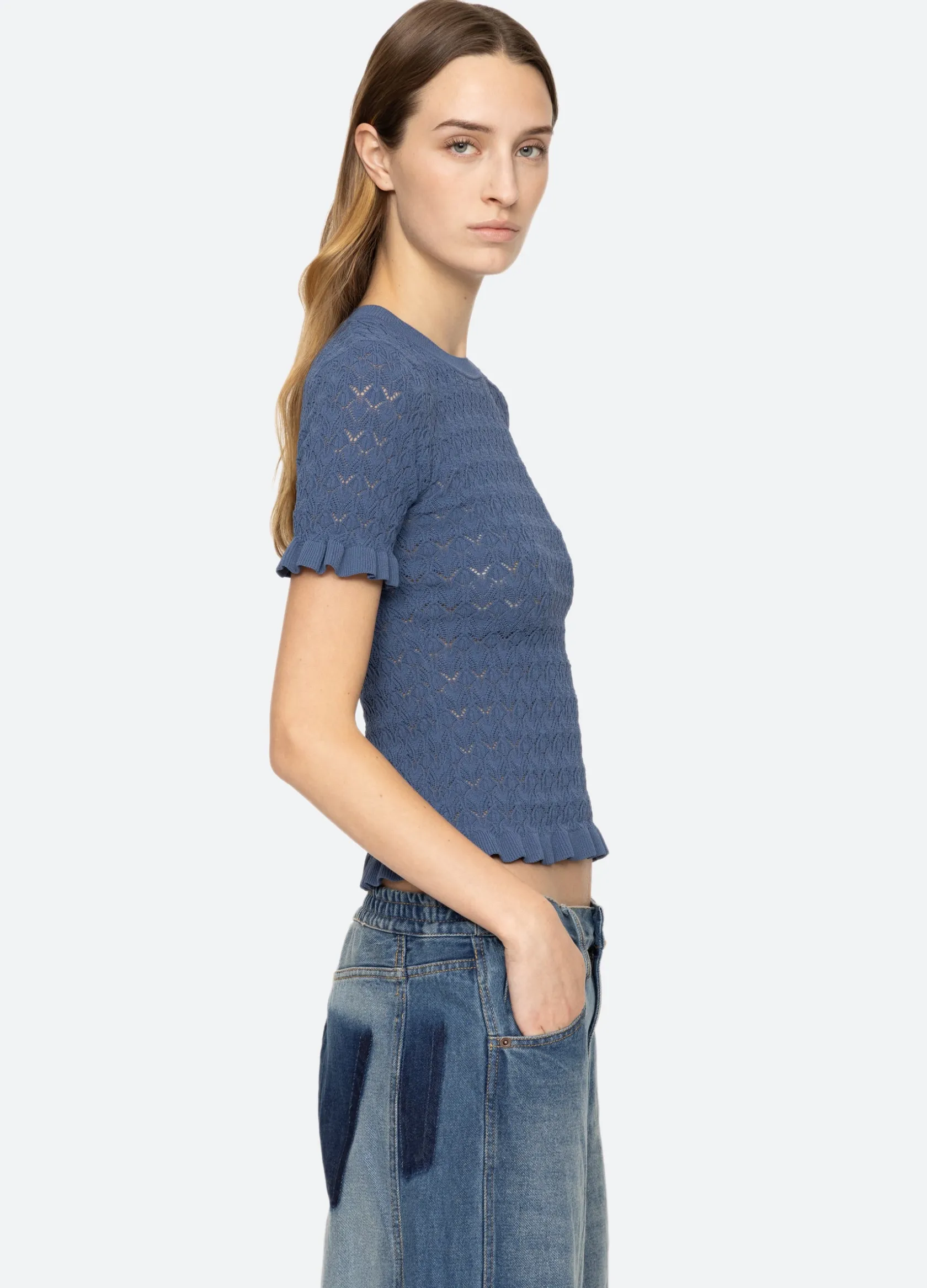 Sweaters|Tops>Sea New York Rue S/S Sweater