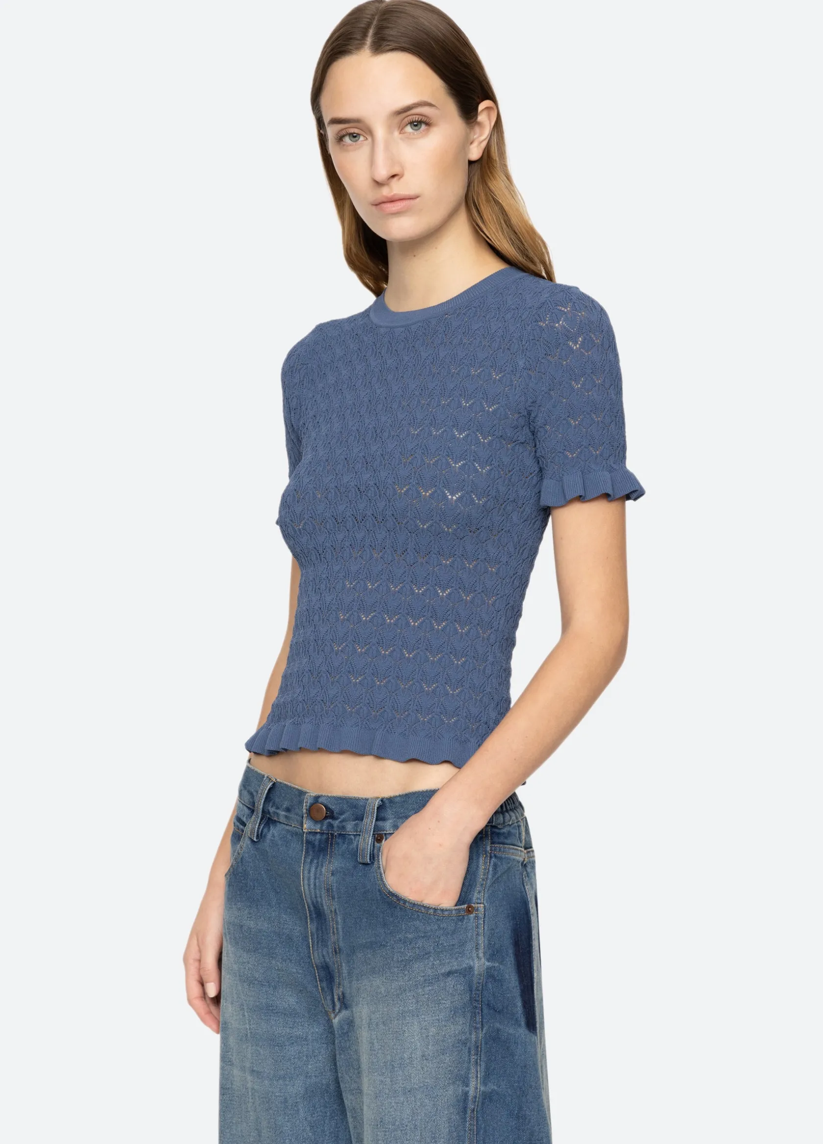 Sweaters|Tops>Sea New York Rue S/S Sweater