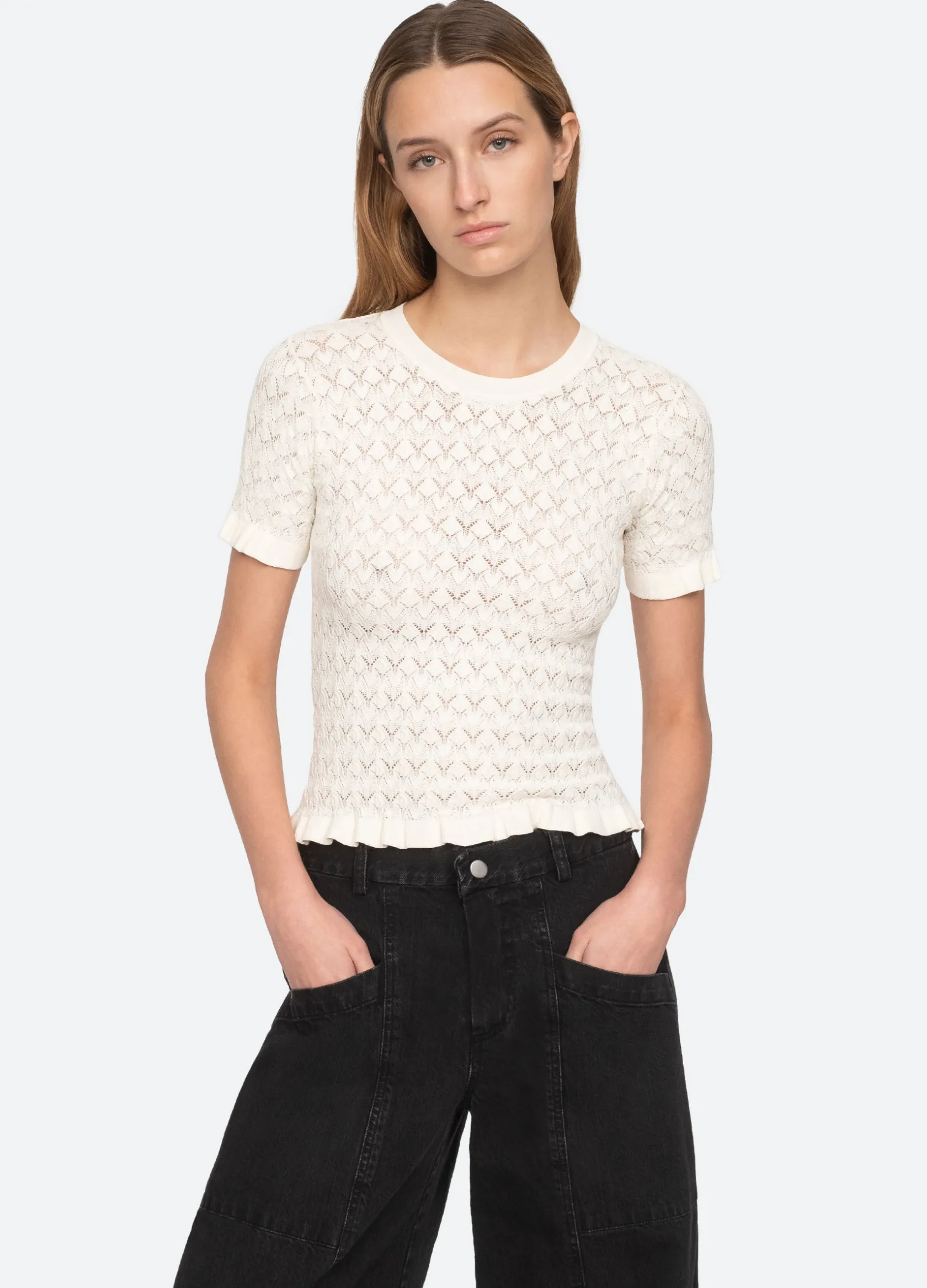 Sweaters|Tops>Sea New York Rue S/S Sweater