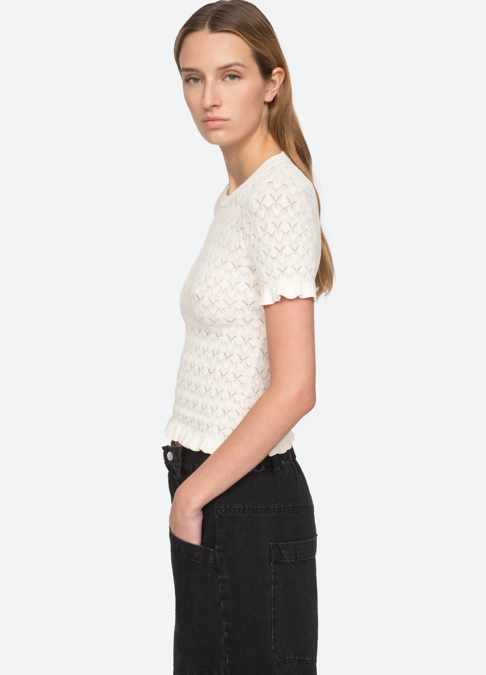 Sweaters|Tops>Sea New York Rue S/S Sweater