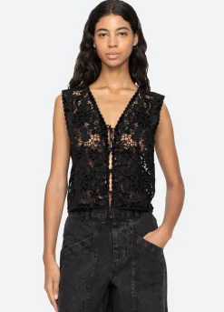 Tops>Sea New York Sabine Vest Black