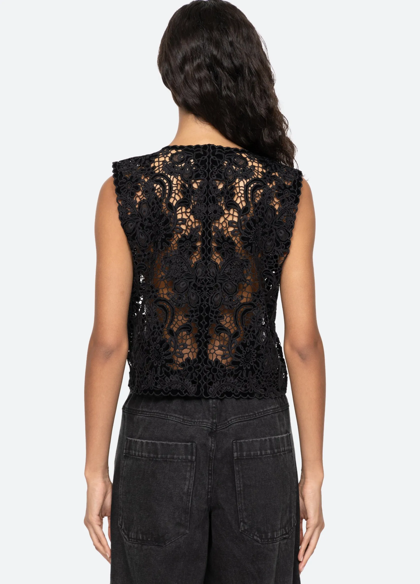 Tops>Sea New York Sabine Vest Black