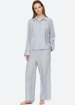 Sleepwear>Sea New York Sheep PJ Set Sky