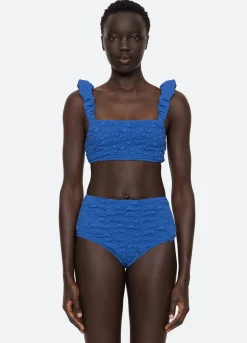 Swimwear>Sea New York Slone Bikini Top Blue