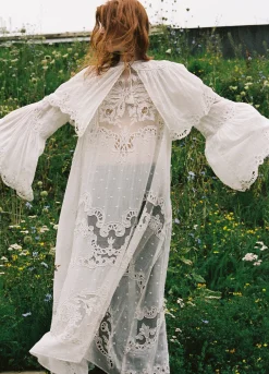 Dresses>Sea New York Vale Capelet Dress White