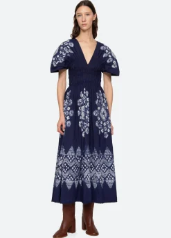Dresses>Sea New York Yana S/S Dress Navy